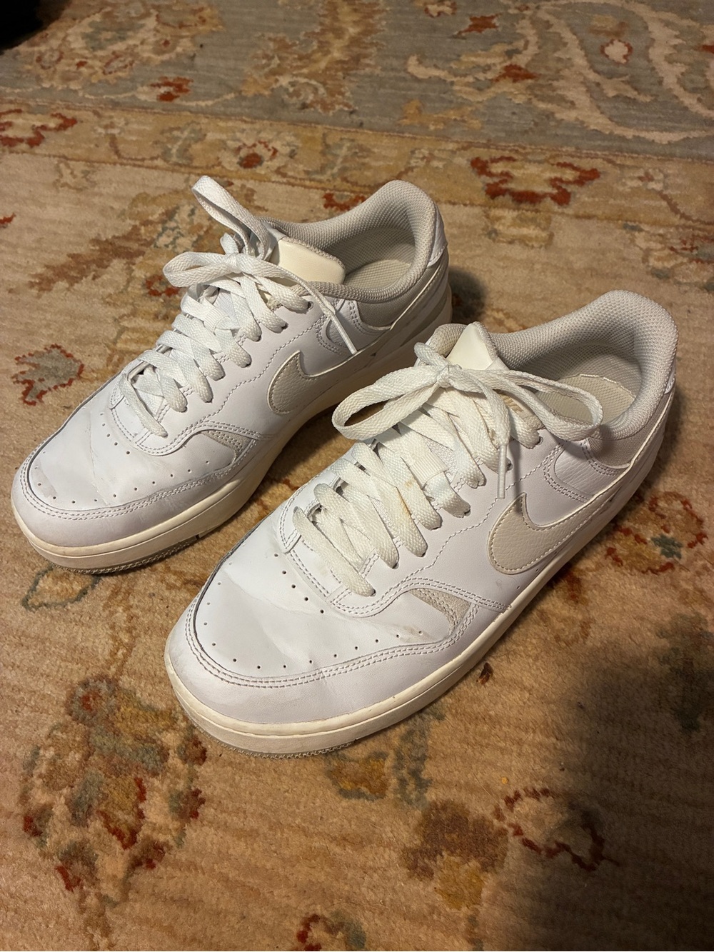 Nike Women’s Air Force 1 White Low-Top Leather Sneakers